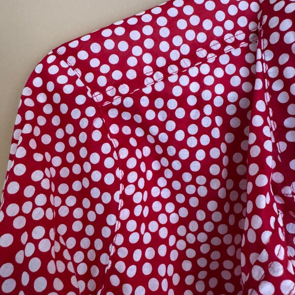 United Colors Of Benetton Red polka Dot blouse - Picture 2 of 8